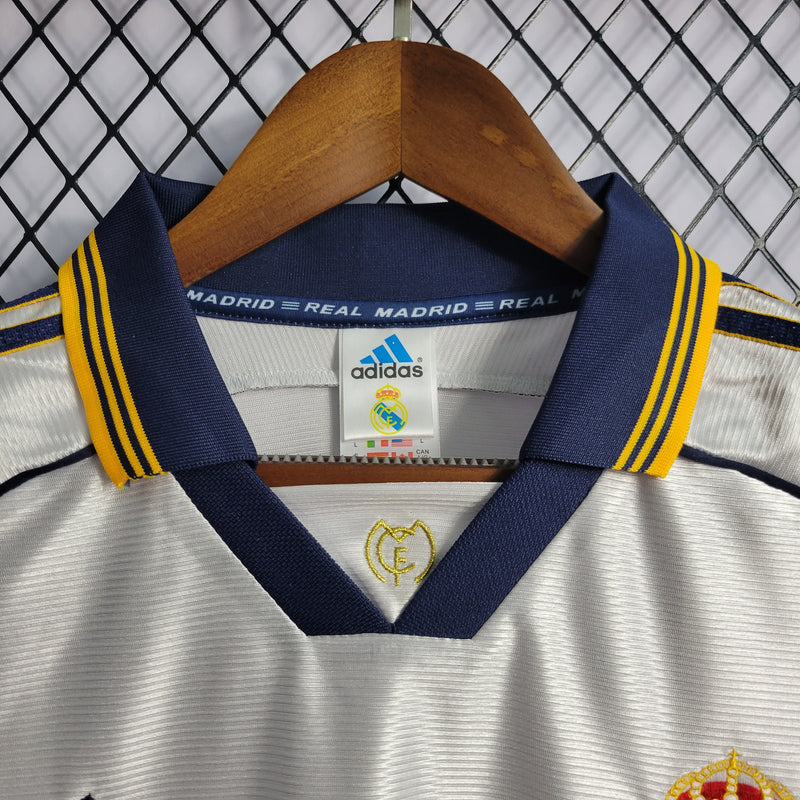 Camisa De Futebol Real Madrid Casa Retrô 1998/00 - Shark Store
