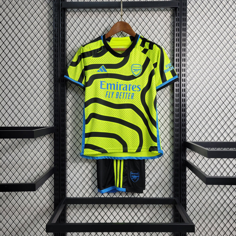 23/24 Camisa De Futebol Arsenal Kit Infantil Fora - Shark Store