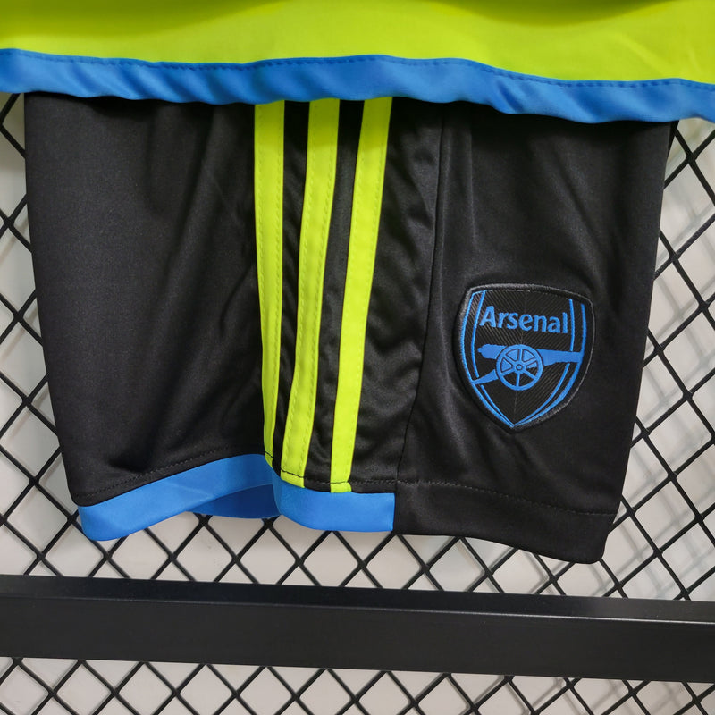 23/24 Camisa De Futebol Arsenal Kit Infantil Fora - Shark Store