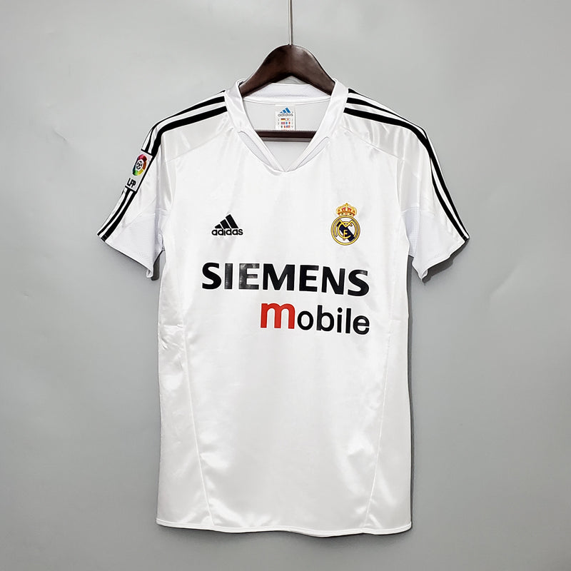 Camisa De Futebol Real Madrid Casa Retrô 04/05 - Shark Store