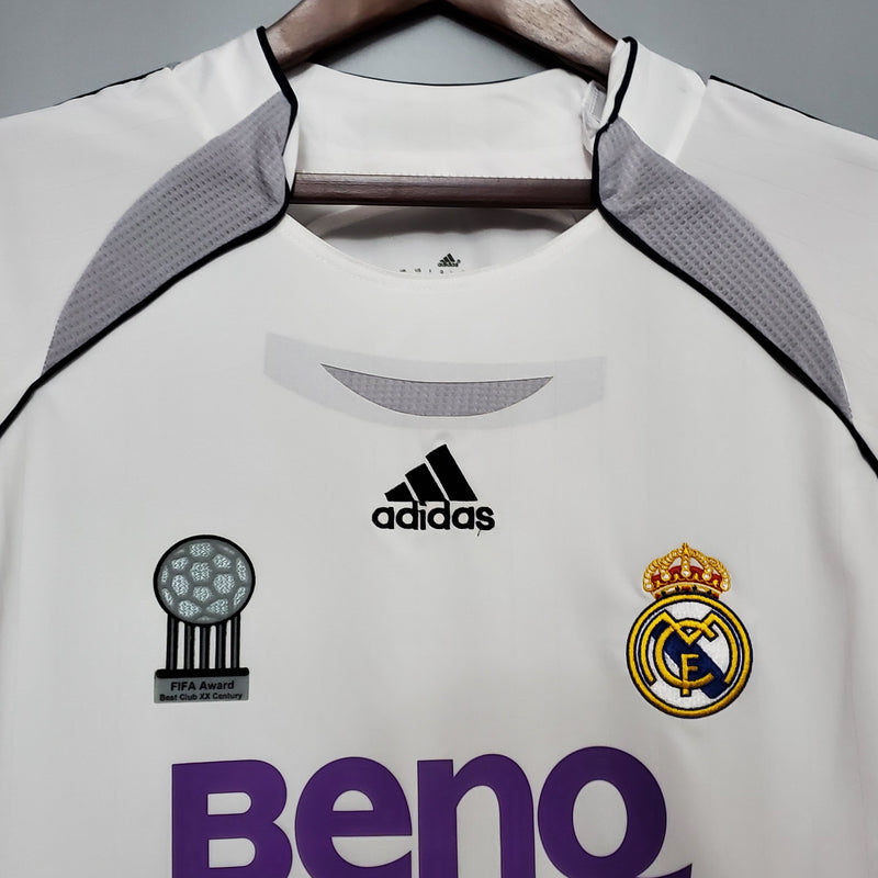 Camisa De Futebol Real Madrid Casa Retrô 05/06 - Shark Store