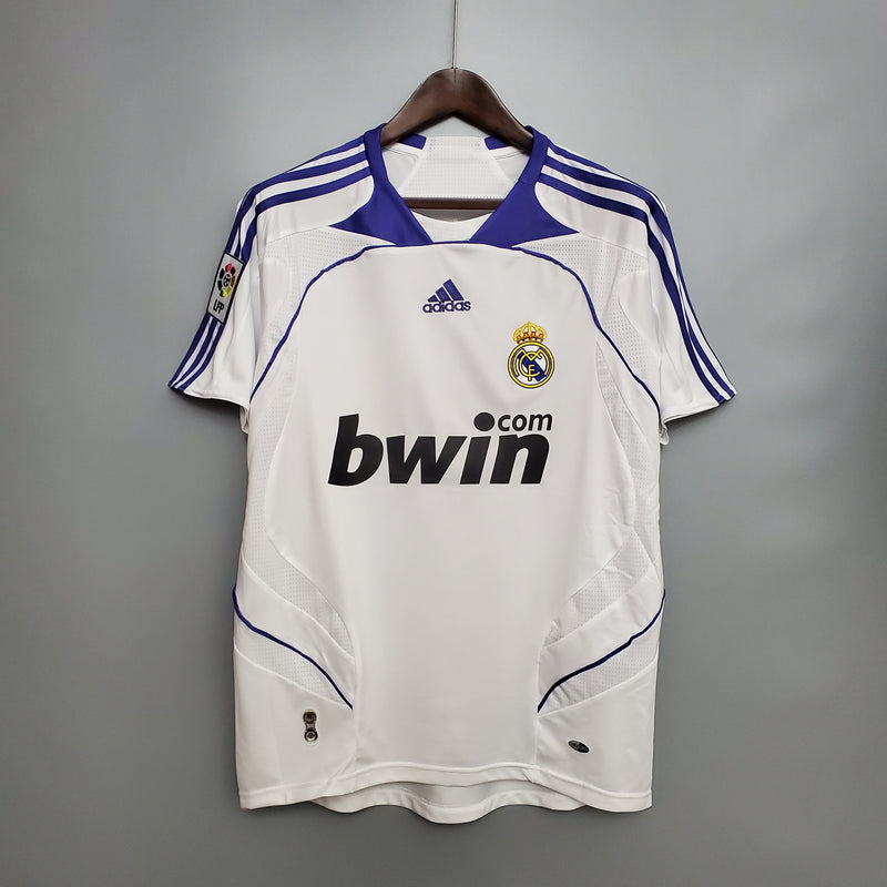 Camisa De Futebol Real Madrid Casa Retrô 07/08 - Shark Store