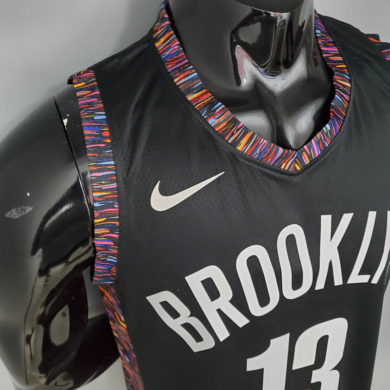 Regata NBA Brooklyn Nets City Edition Preta - HARDEN