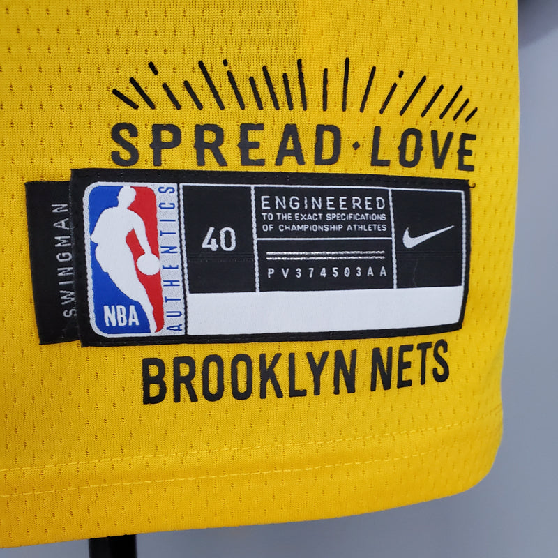 Regata NBA Brooklyn Nets City Edition Amarela - IRVING