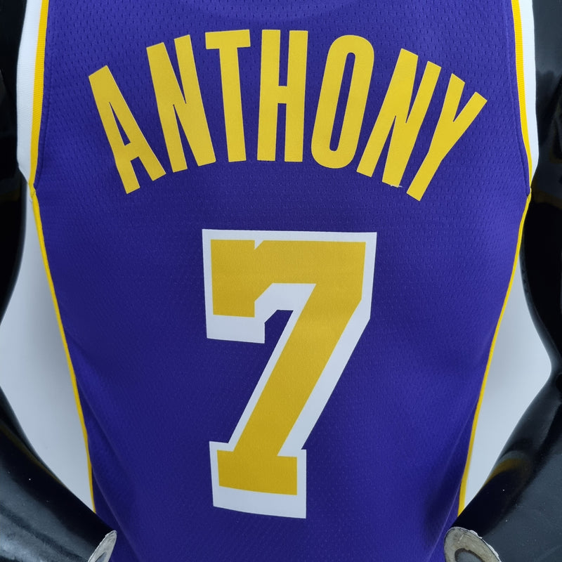 Regata NBA Los Angeles Lakers Away Roxa - ANTHONY