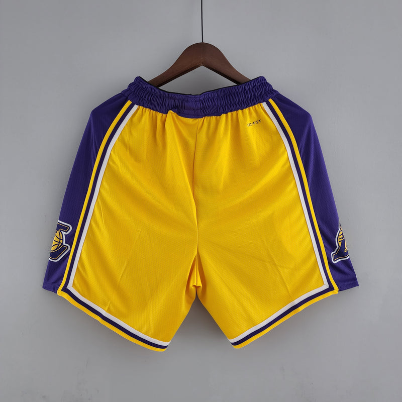 Shorts Los Angeles Lakers Amarelo - Shark Store