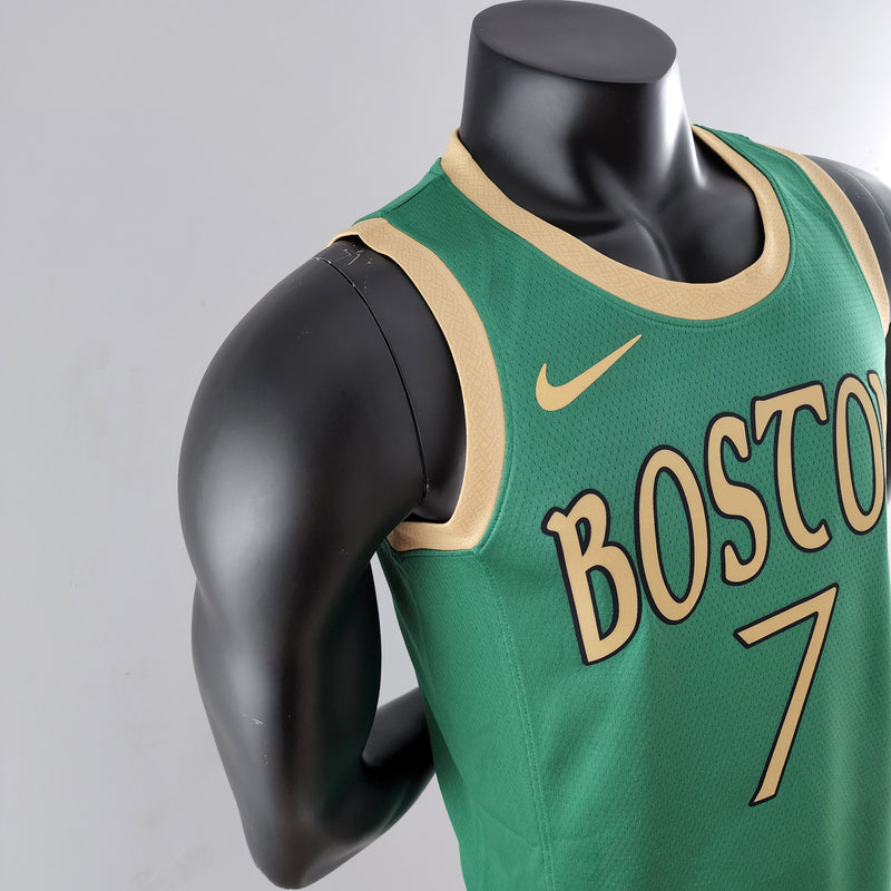Regata NBA Boston Celtics City Edition Green - Brown 7 - Shark Store