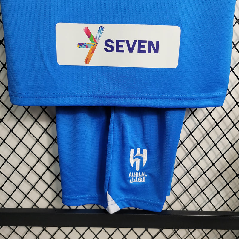 Camisa De Futebol Kit Infantil Al Hilal 23/24 Home - Lançamento - Shark Store