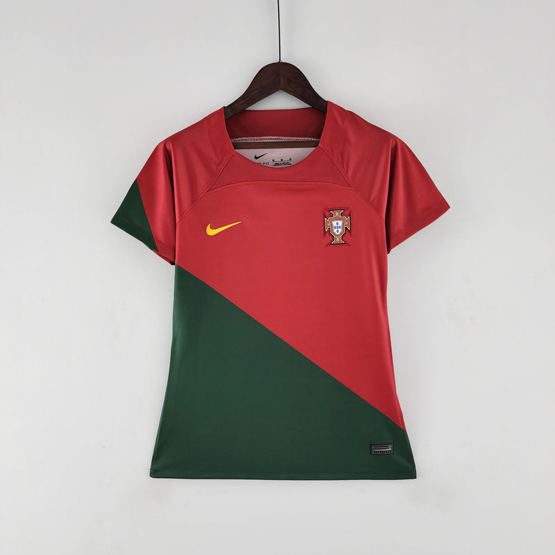 Camisa Portugal Titular 22/23 - Versão Feminina - Shark Store
