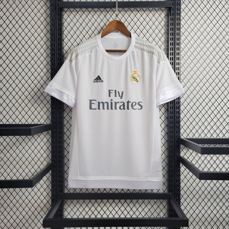 Camisa De Futebol Real Madrid Casa Retrô 15/16 - Shark Store