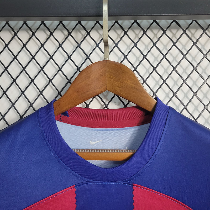 23/24 Camisa De Futebol Kit Infantil Barcelona - Shark Store