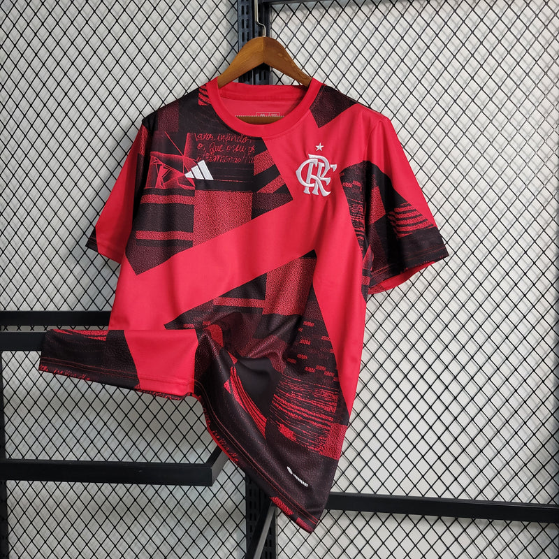 23/24 Camisa De Futebol Flamengo Pré Jogo - Shark Store