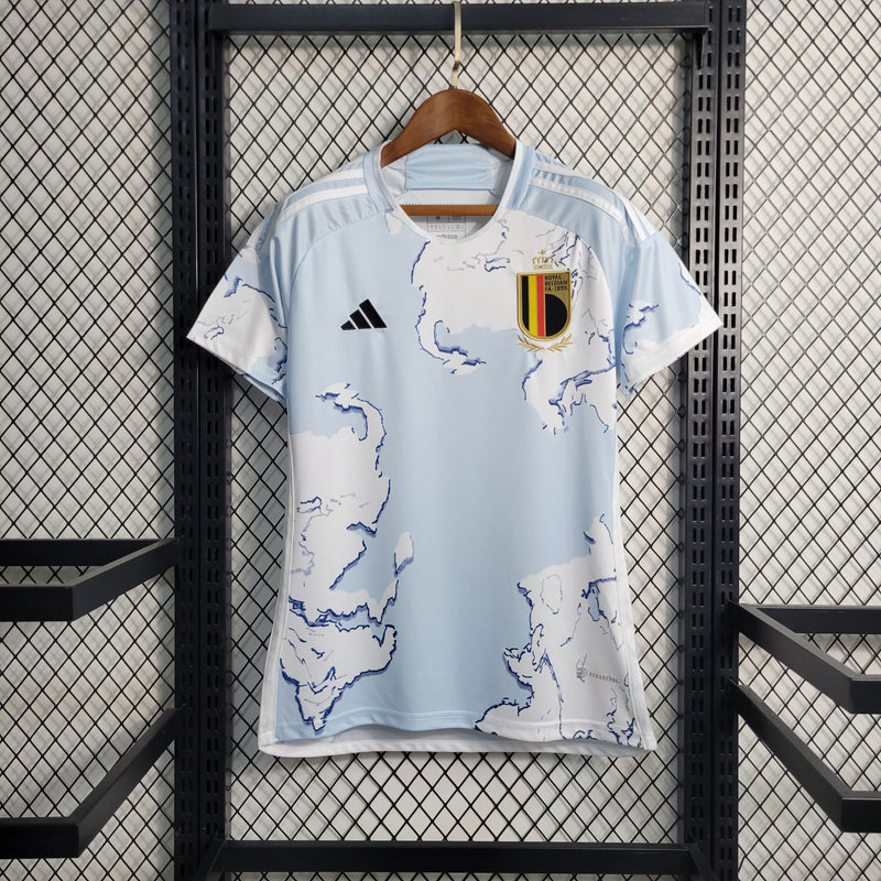 Camisa De Futebol Bélgica Casa 23/24 - Feminina - Shark Store