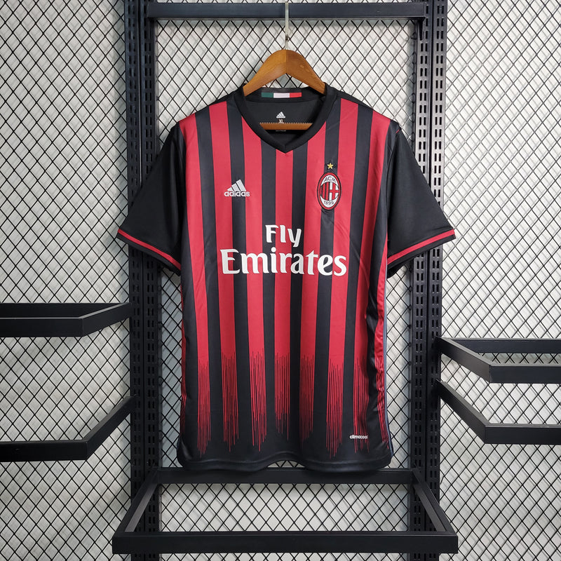 Camisa De Futebol A.C Milan Retrô 16/17 - Shark Store
