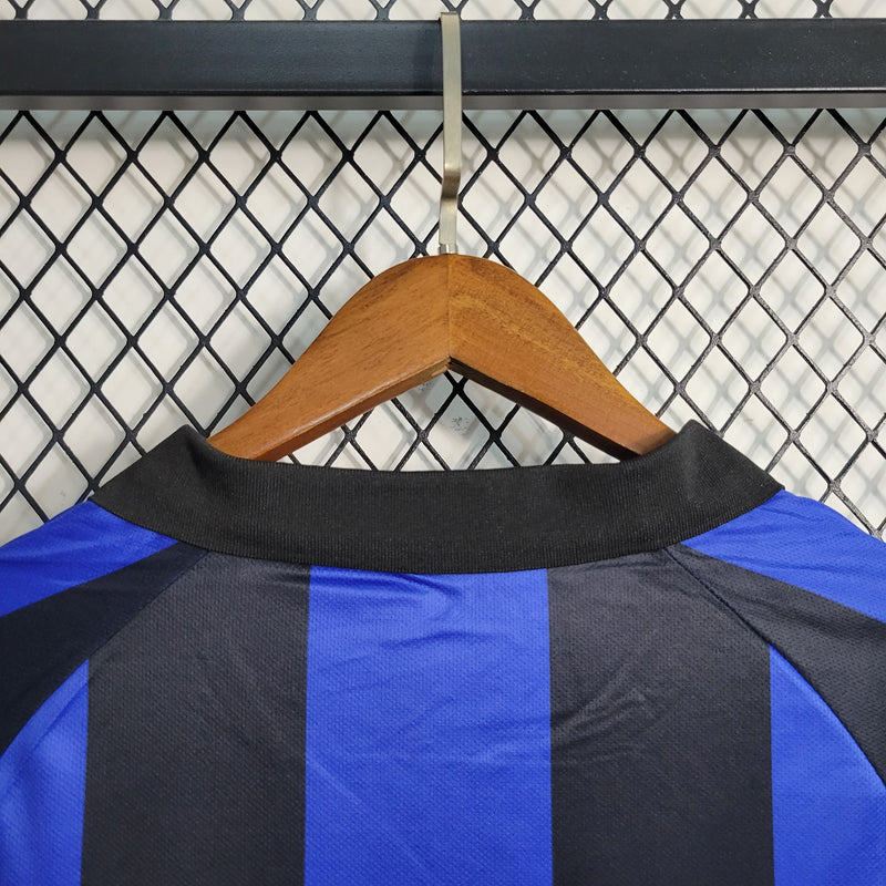 Camisa De Futebol Inter De Milão Casa 01/02 Retrô - Shark Store
