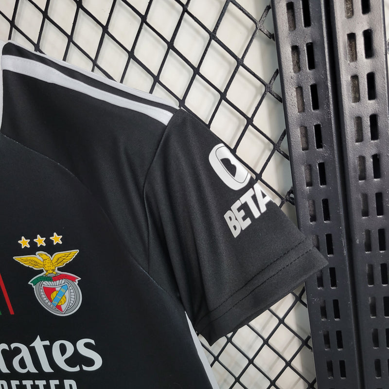 Camisa De Futebol Kit Infantil Benfica 23/24 Fora - Shark Store