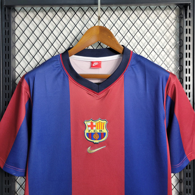 Camisa De Futebol Barcelona Retrô 98/99 Casa - Shark Store