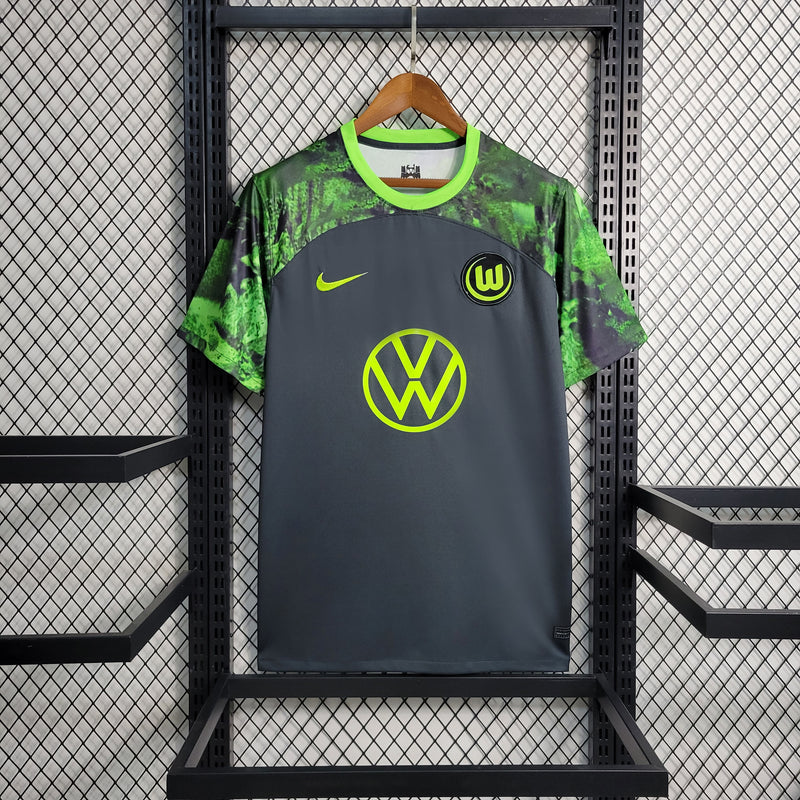 Camisa De Futebol Wolfsburg 23/24 Fora - Shark Store