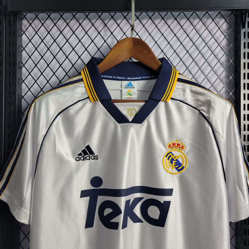 Camisa De Futebol Real Madrid Casa Retrô 1998/00 - Shark Store