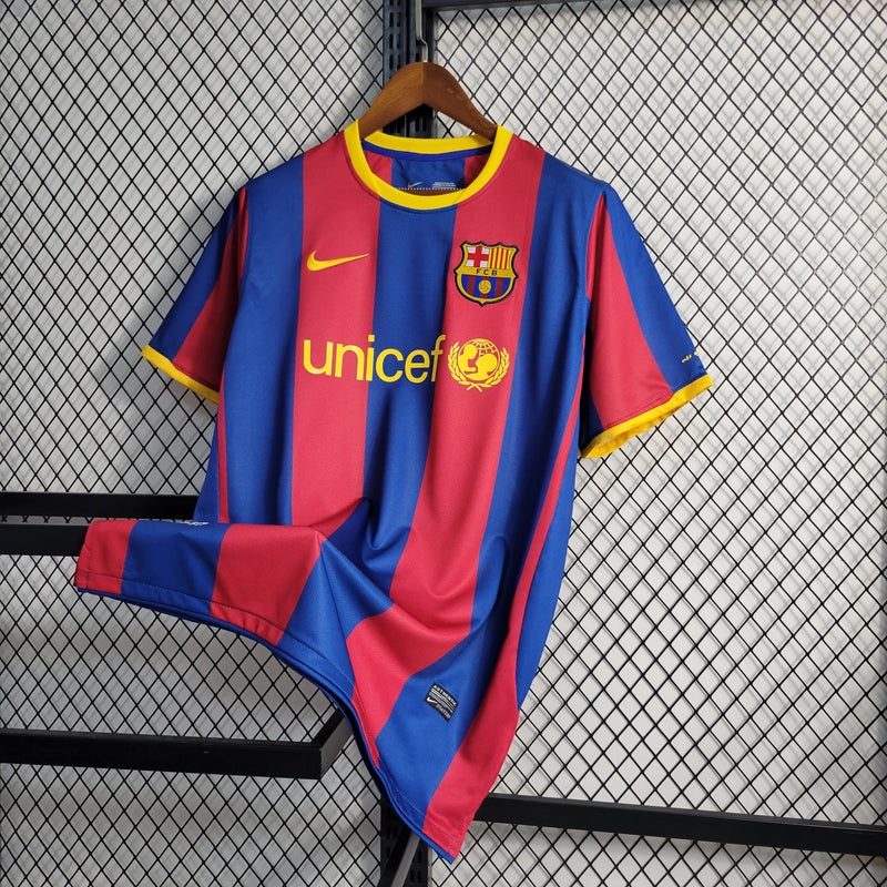 Camisa De Futebol Barcelona Retrô 10/11 Casa - Shark Store