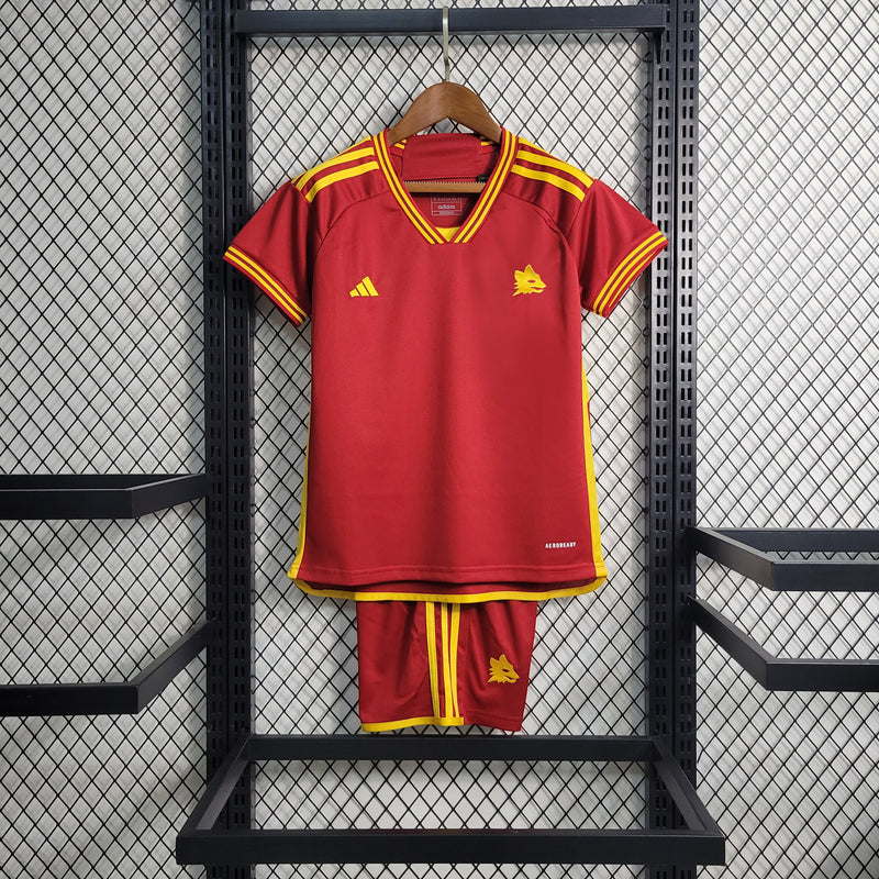 Camisa De Futebol Kit Infantil Roma 23/24 - Shark Store