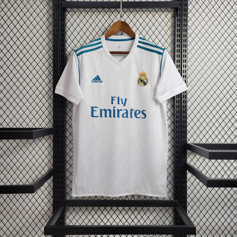 Camisa De Futebol Real Madrid Casa Retrô 17/18 - Shark Store