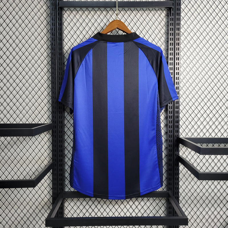 Camisa De Futebol Inter De Milão Casa 01/02 Retrô - Shark Store