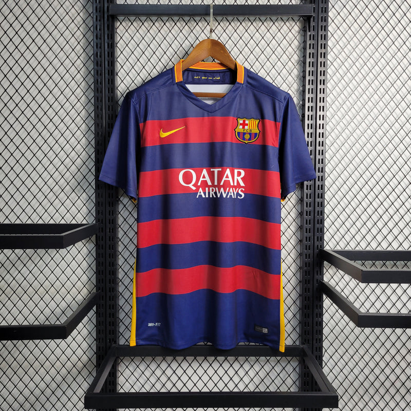 Camisa De Futebol Barcelona Retrô 15/16 Casa - Shark Store