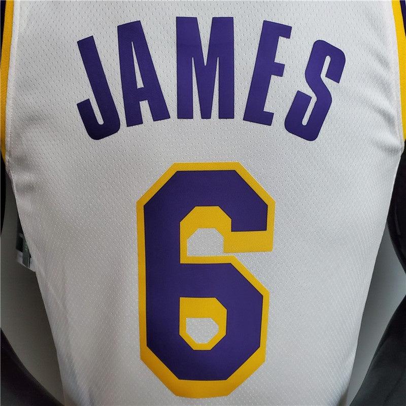 Regata NBA Los Angeles Lakers Away Branca - JAMES