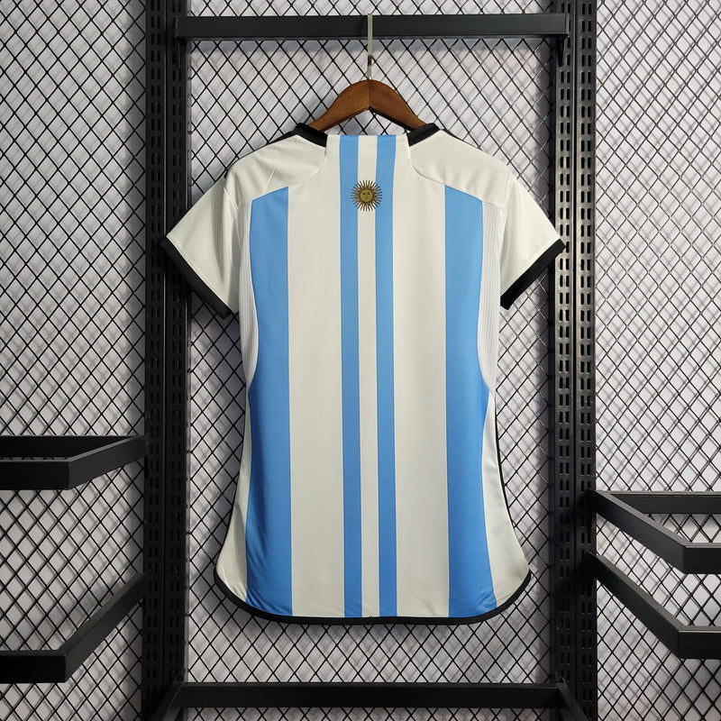 Camisa Argentina Titular 22/23 - Versão Feminina - Shark Store