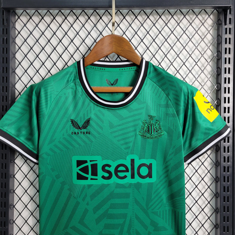Camisa De Futebol Kit Infantil Newcastle 23/24 Fora - Shark Store