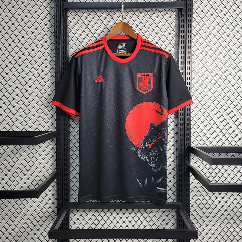 23/24 Camisa de Futebol Japão Leopardo Negro - Shark Store
