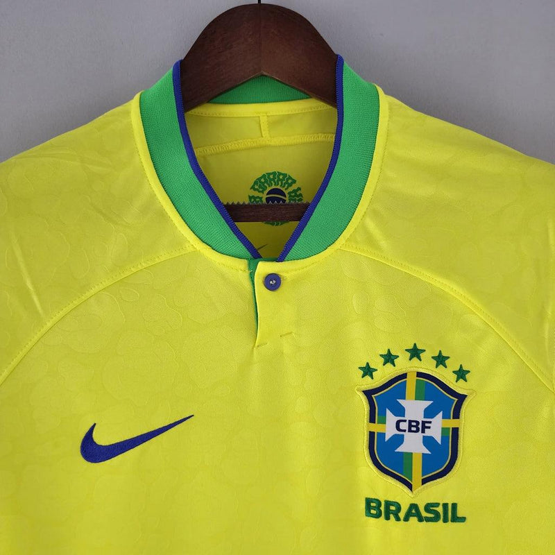 Camisa Da Seleção Brasileira Leopardo Amarela 2022