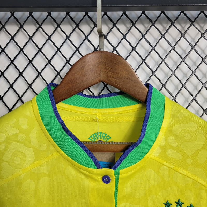 Camisa De Futebol Feminino Brasil 22/23 Home - Shark Store