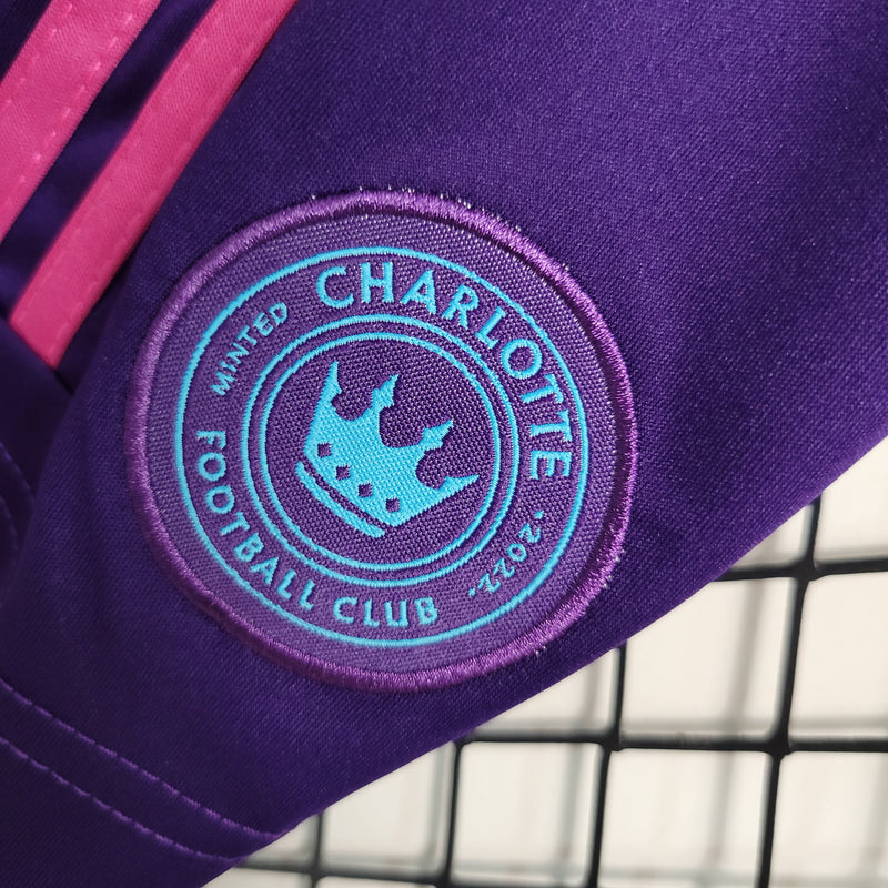 Camisa De Futebol Kit Infantil Charlotte 23/24 fora - Shark Store
