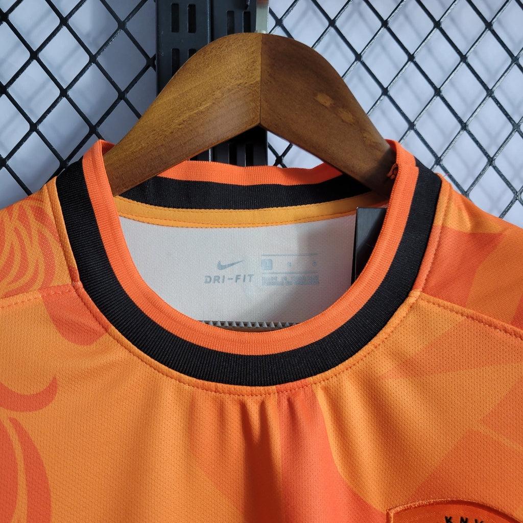 Camisa Holanda Home Copa do Mundo 2022 - Laranja