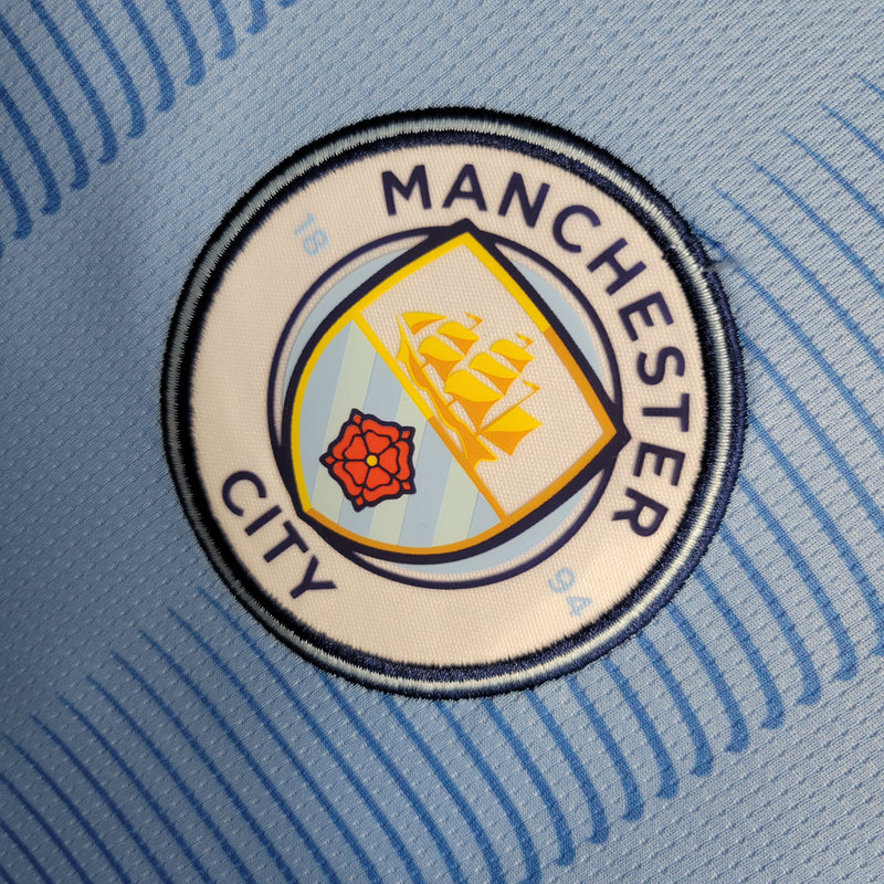 Camisa De Futebol Manchester City 23/24 Casa I - Shark Store