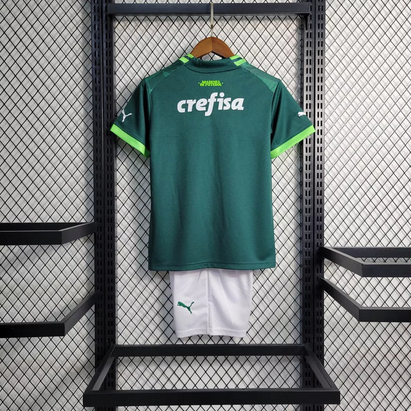 23/24 Camisa De Futebol Kit Infantil Home Palmeiras - Shark Store