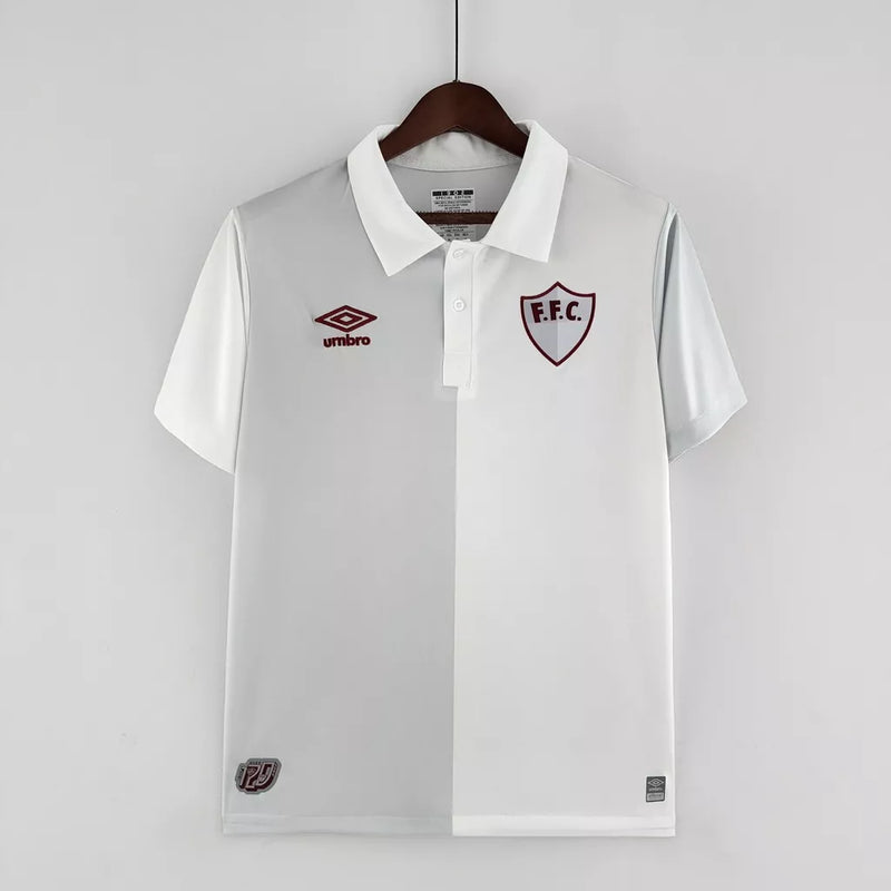 Camisa De Futebol Fluminense Aniversário De 120 Anos Branco e Cinza - Shark Store