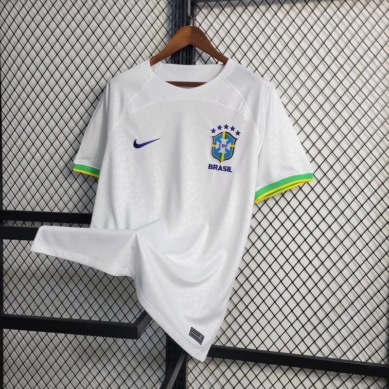 Camisa Da Seleção Brasileira Leopardo Branco 2022 - Shark Store