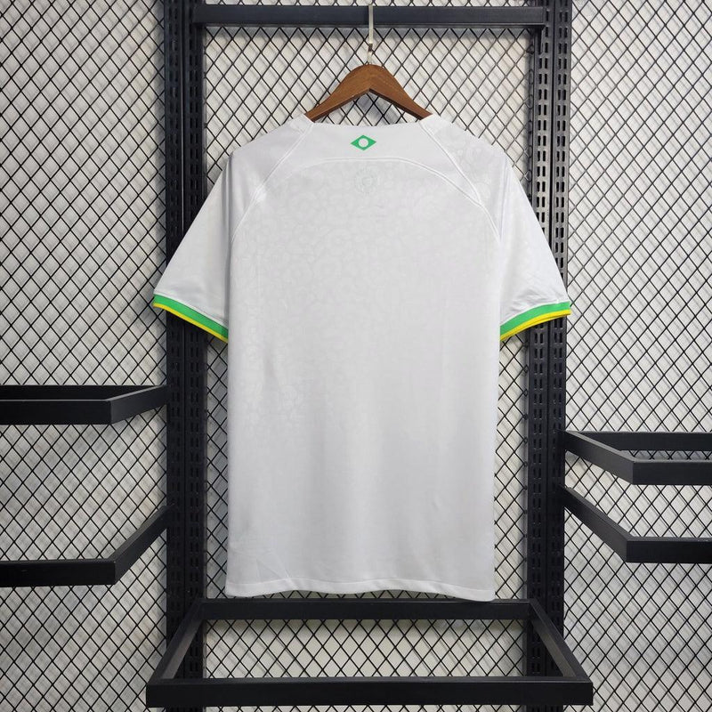 Camisa Da Seleção Brasileira Leopardo Branco 2022 - Shark Store