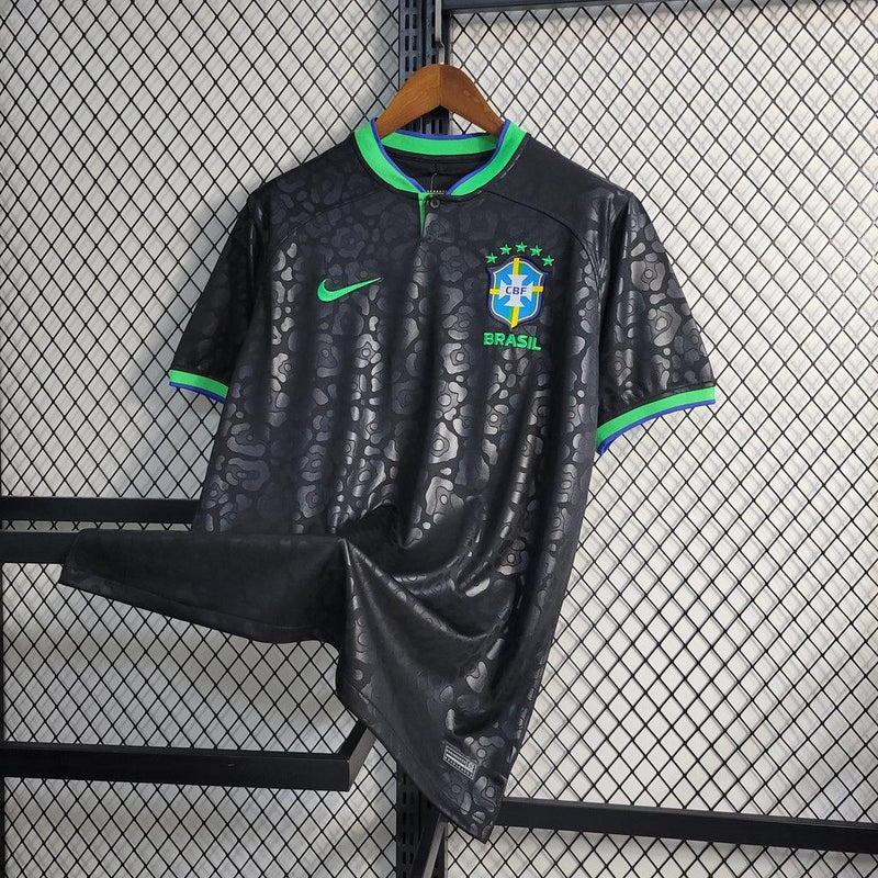 Camisa Da Seleção Brasileira Leopardo Negro 2022 - Shark Store