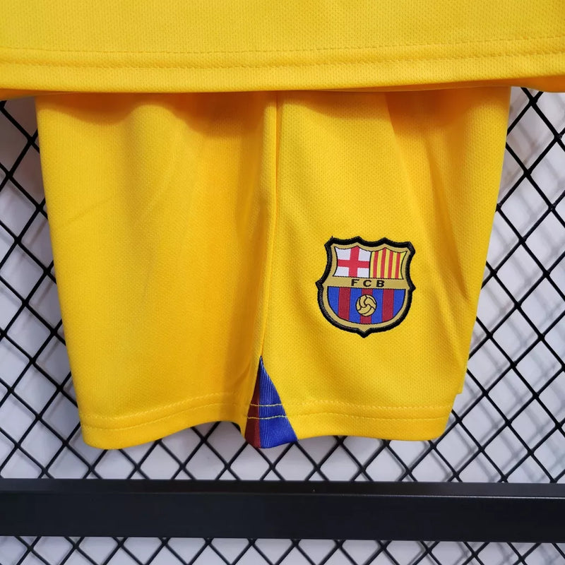 Camisa De Futebol 22/23 Kit Infantil Barcelona - Shark Store